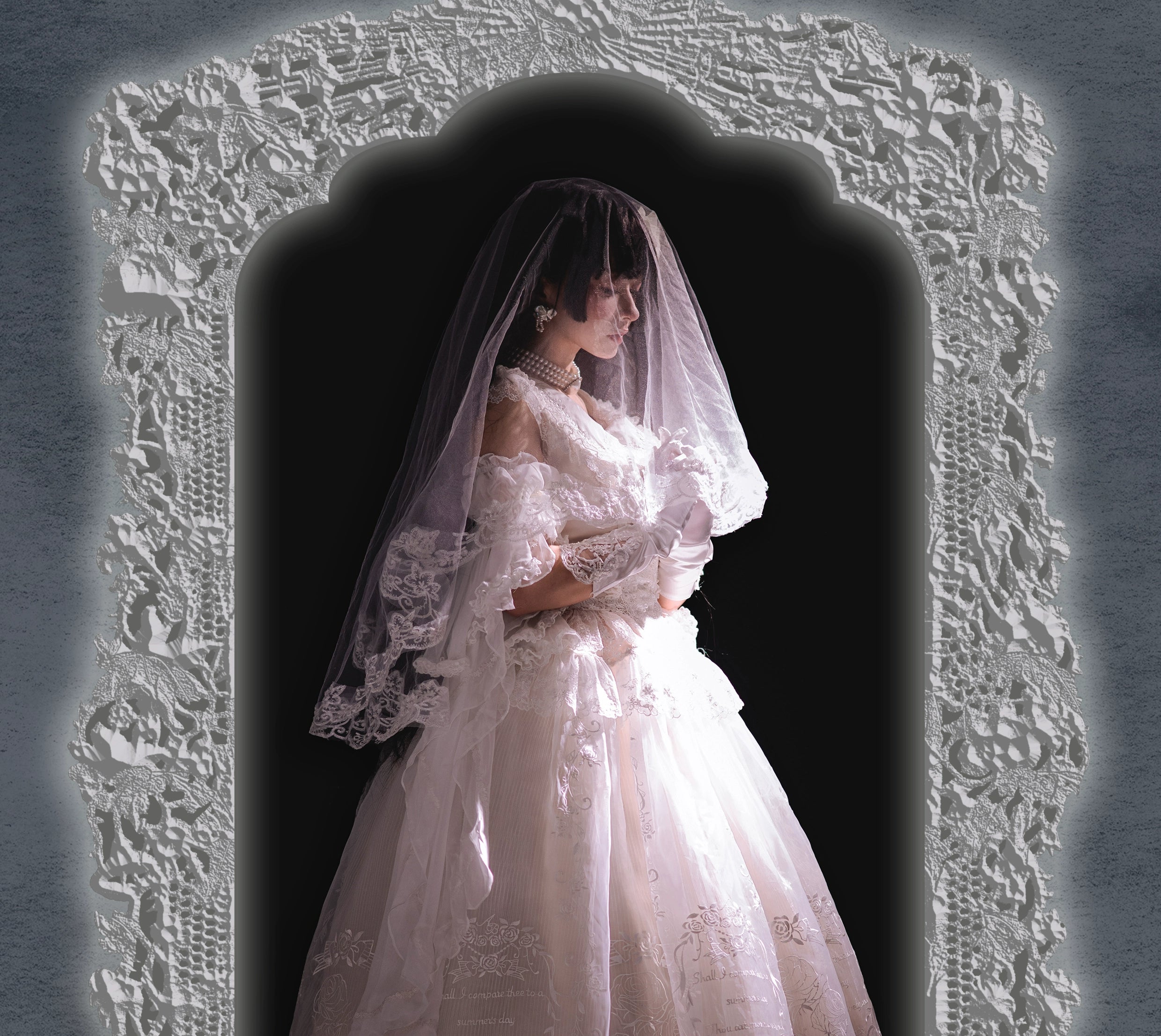 AuroraBorealis - Moonshadow - Gorgeous Wedding Lolita Dress Set Embroidered JSK SK and Bodice 41640:708802