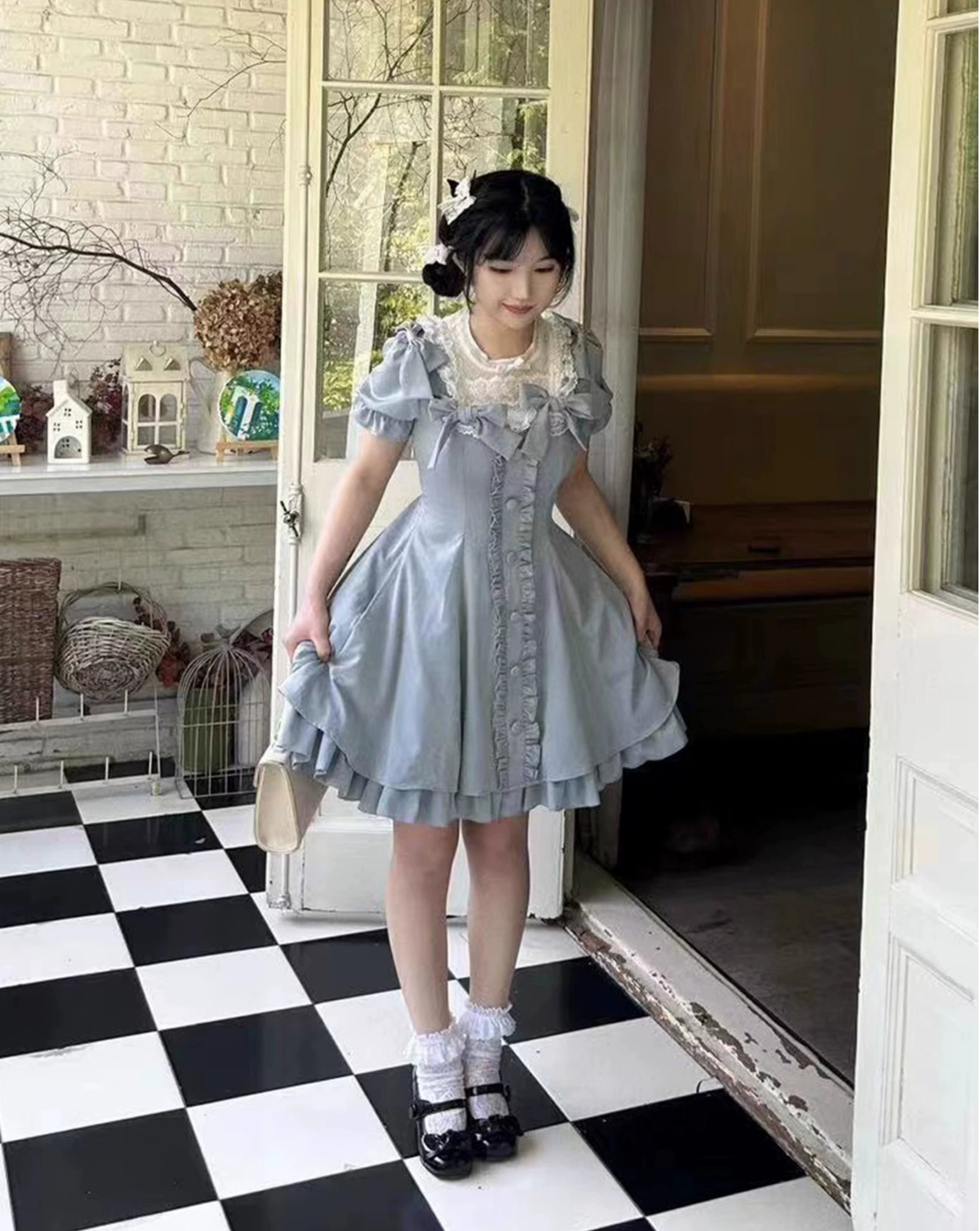Sweet Wood~Plus Size Lolita OP Dress Summer Dress 34106:444108