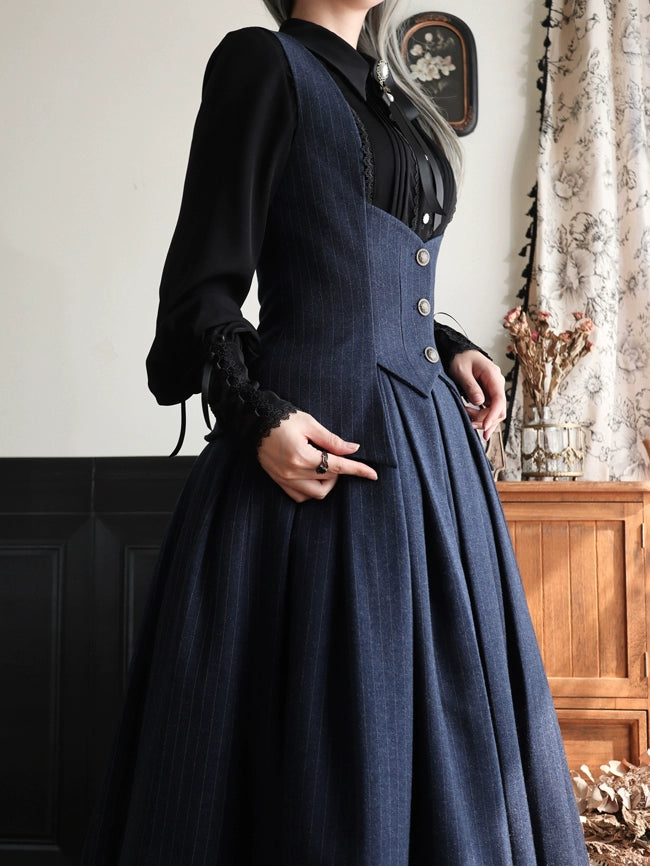 Forest Song - Griffin's Appointment - Vintage Lolita Shirt Pointed Collar