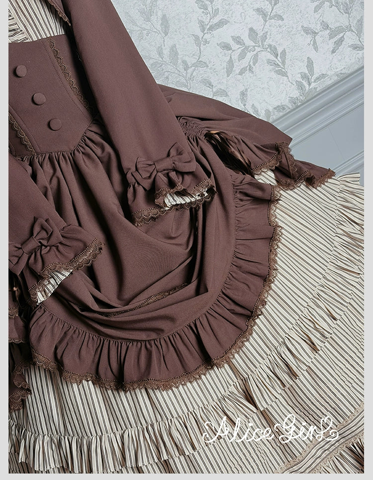 Alice Girl - Duke of Victoria - Classic Lolita SK & Overskirt Set 44092:794881