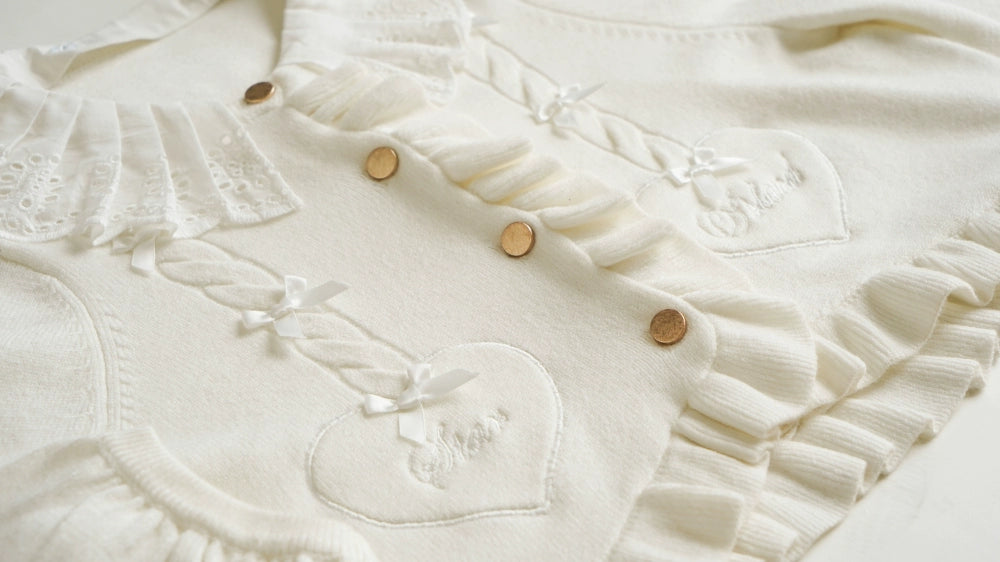 (BFM)Dark Star Island~Sugar Frost~Sweet Lolita Cardigan Knit Embroidered Sweater