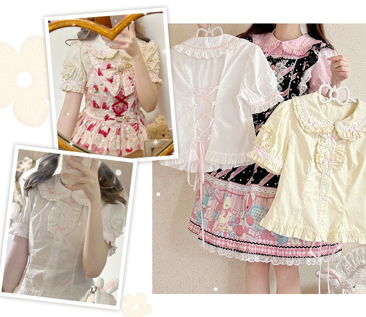 Mewroco - Little Frosty - Kawaii Lolita Summer Blouse Multicolors