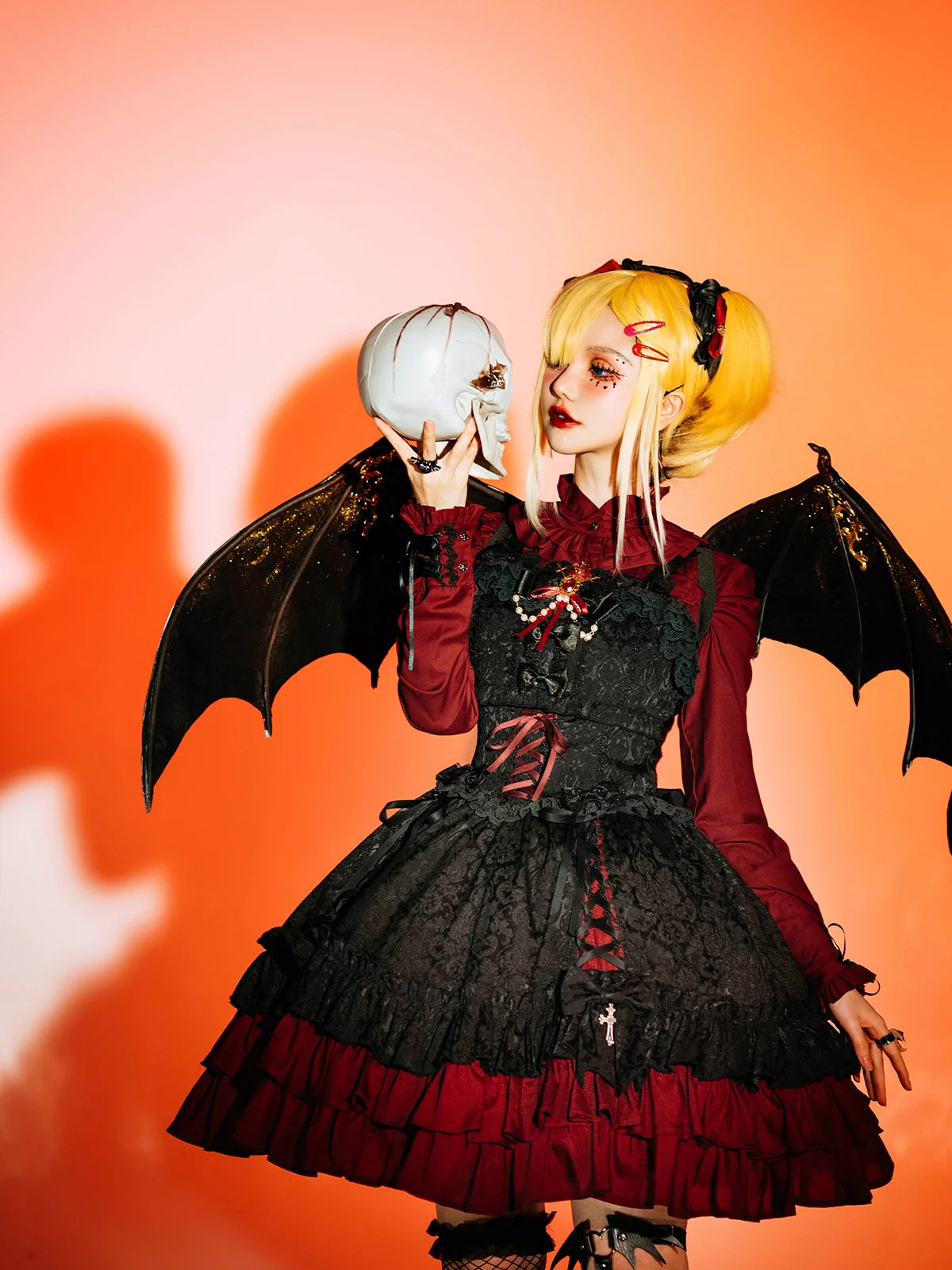 Luna Planetarium - Evil Fang - Gothic Lolita JSK Suit Ouji Lolita Shorts Suit