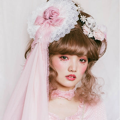 (BFM)Vanyar~Luxury French Lolita Wig Rococo High-Volume Wig Sweet brown (With Bangs) Free size 