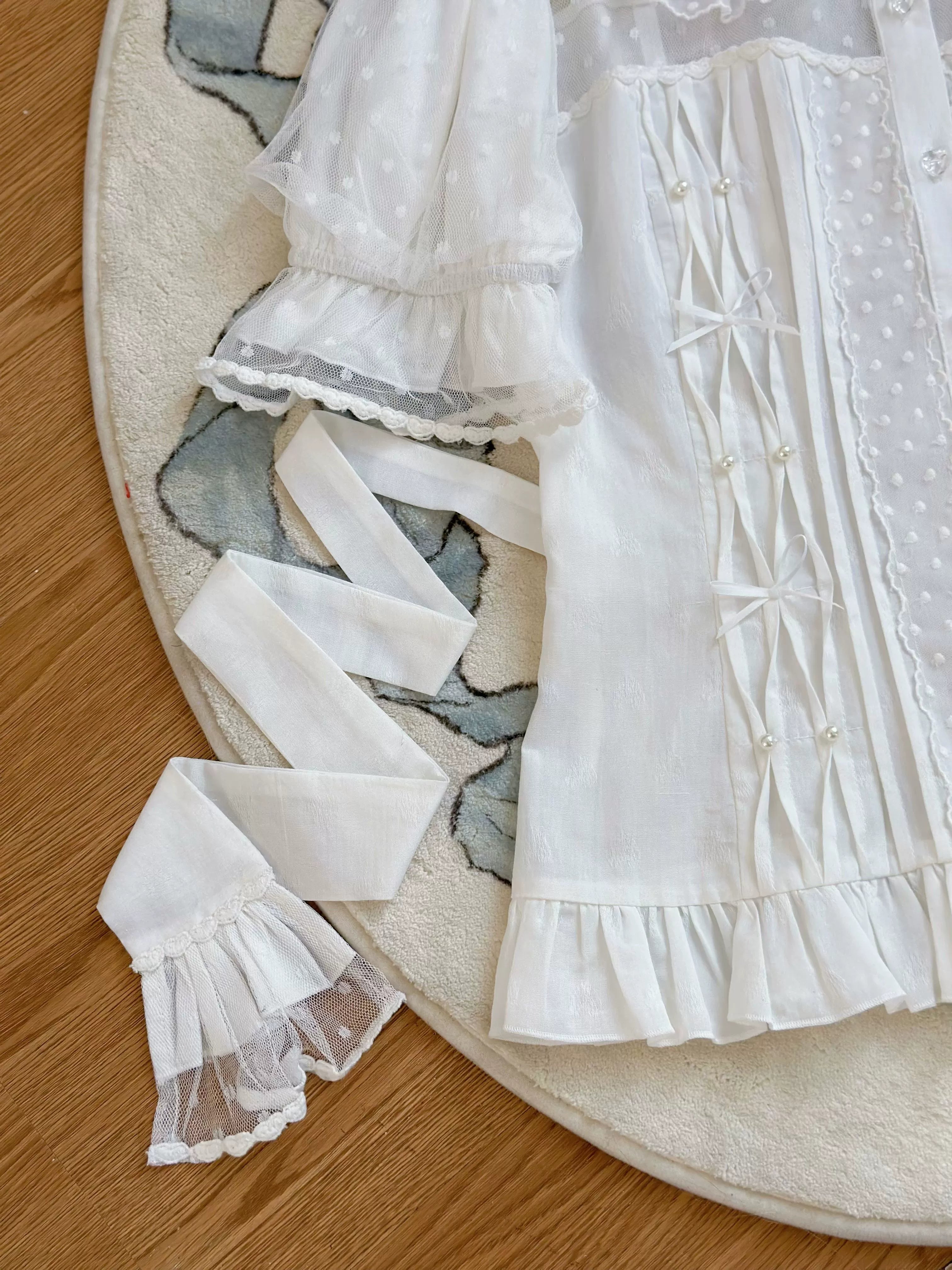 Magic Tea Party - Little Heart - Cotton Lolita Shirt Versatile Puffy Sleeve Blouse
