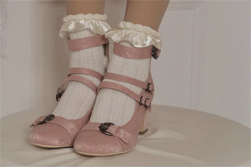 MR.Qiutian~Velia~Elegent Lolita Shoes CLA Thick Heel Shoes   