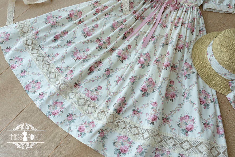 (Buyforme)Miss Point~Happy Summer Elegant Lolita Floral OP Dress 17704:244776