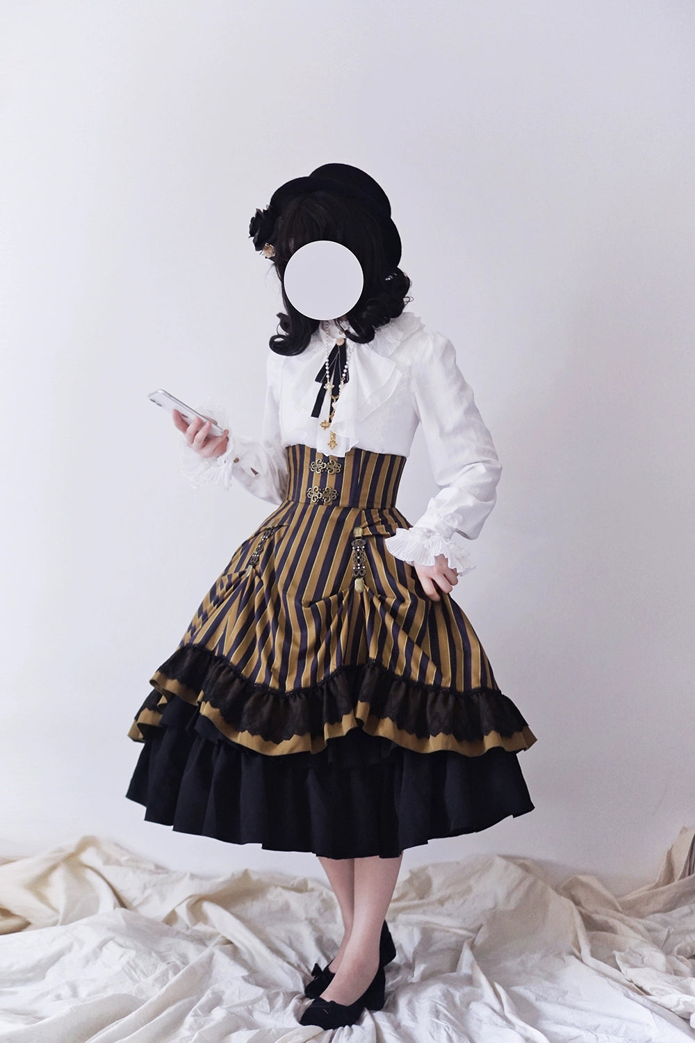 (Buyforme)Miss Point~Custom-Made Lolita Elegant Stand Collar Lolita Shirt 21546:312772
