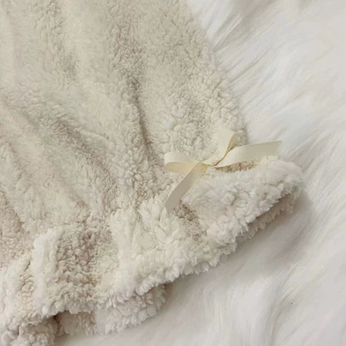 Winter Kawaii Lolita Plush Bloomers, Fleece-lined 46083:874219