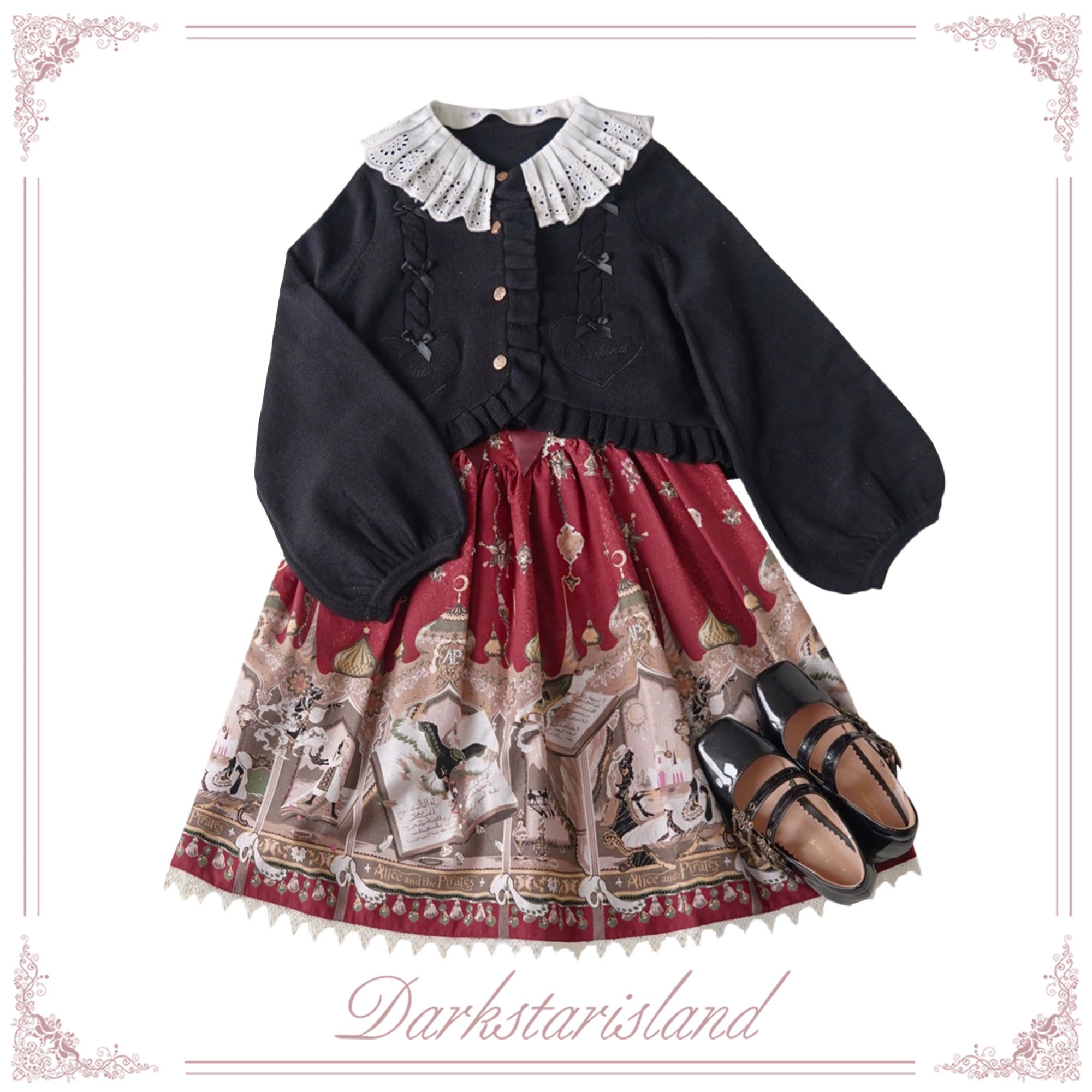 (BFM)Dark Star Island~Sugar Frost~Sweet Lolita Cardigan Knit Embroidered Sweater 34274:449590