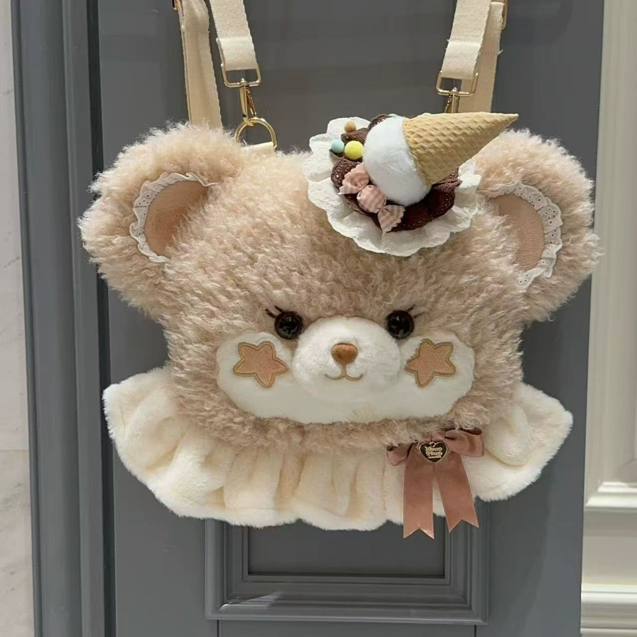 Cavernose - Sugar Star Bunny & Bear - Kawaii Lolita Bear & Bunny Plush Bag