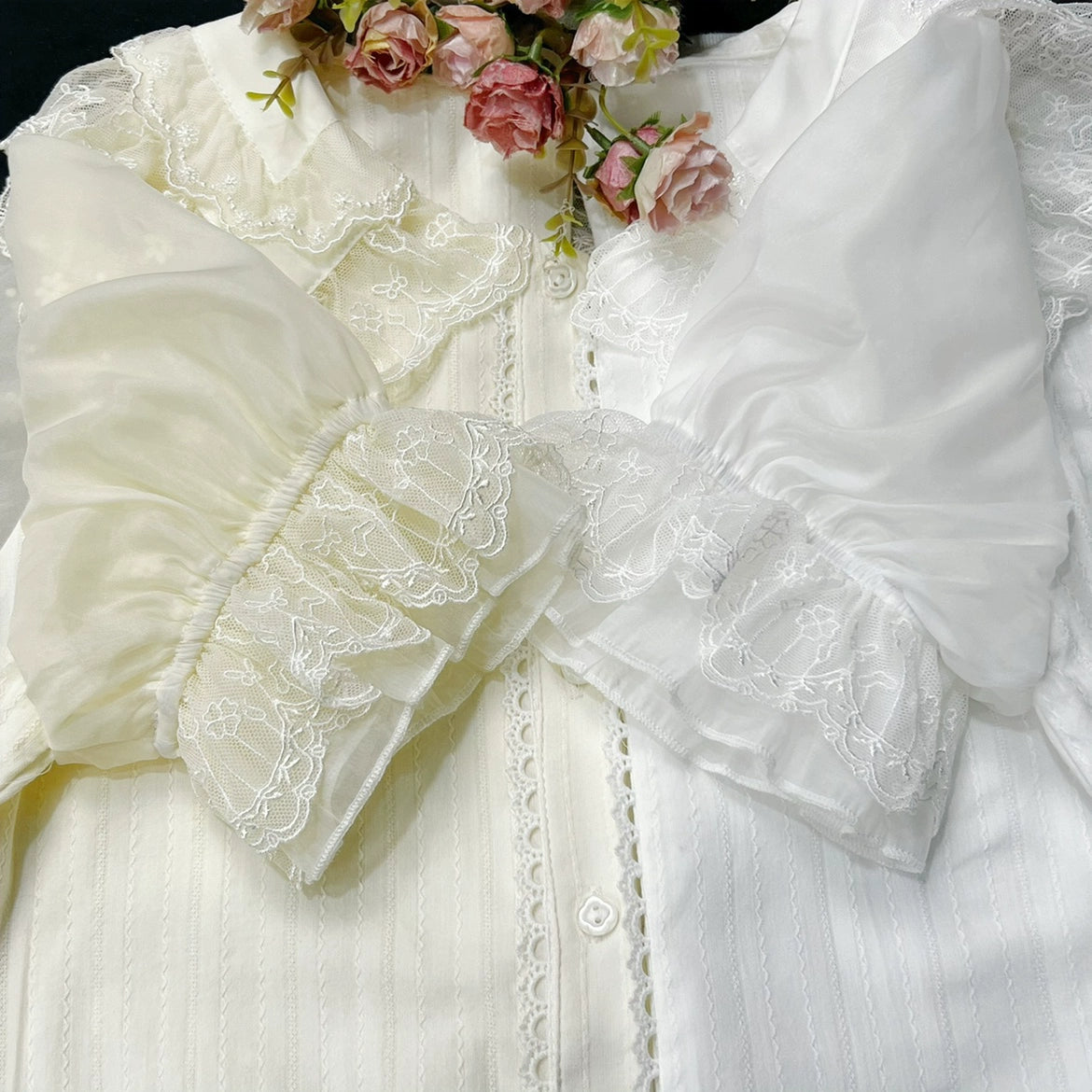 DMFS - Sweet Lolita Shirt Cotton Lolita Blouse Doll Collar