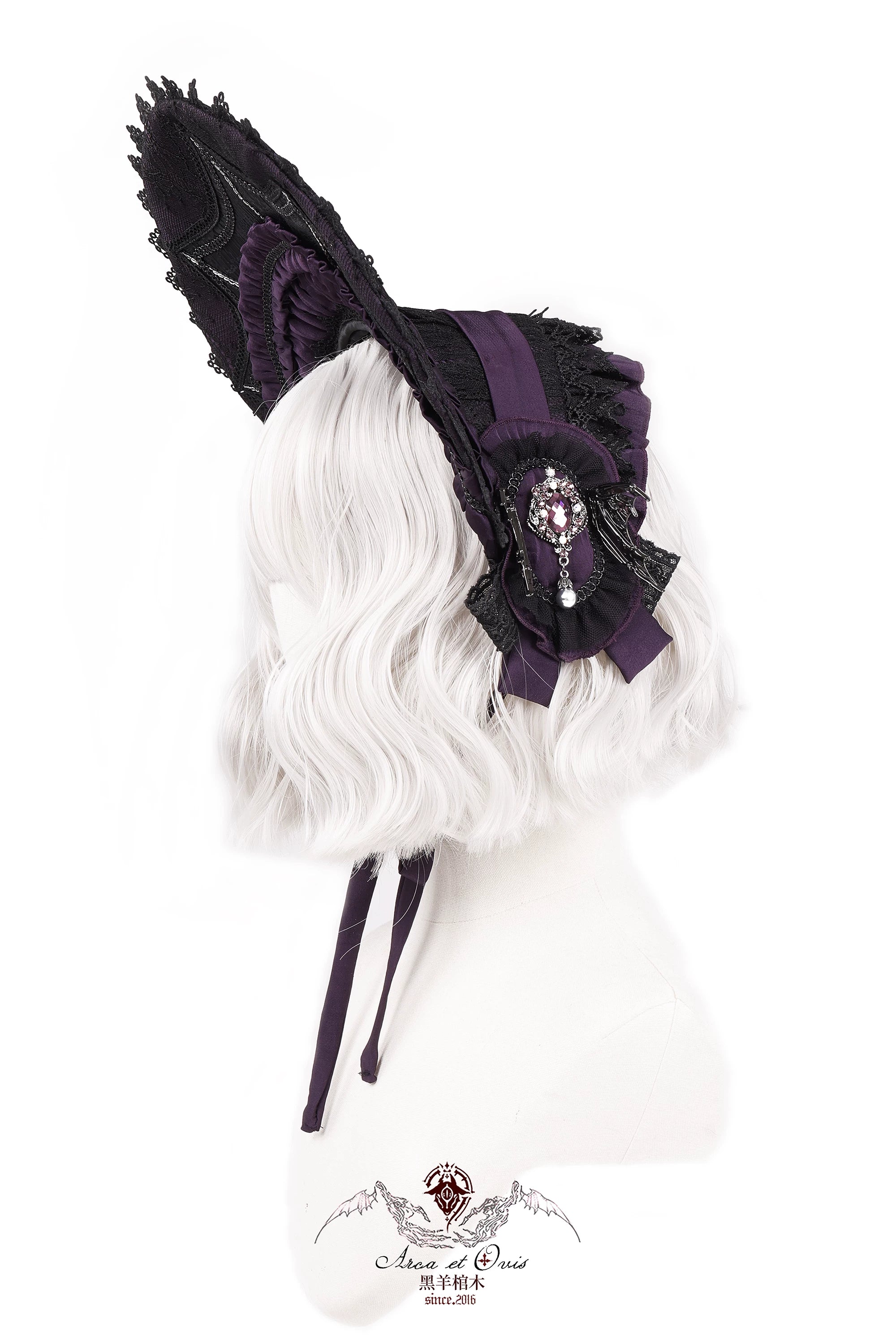 Holic - Gothic Lolita Adjustable Length Trailing, Wide Brim BNT 44886:824847