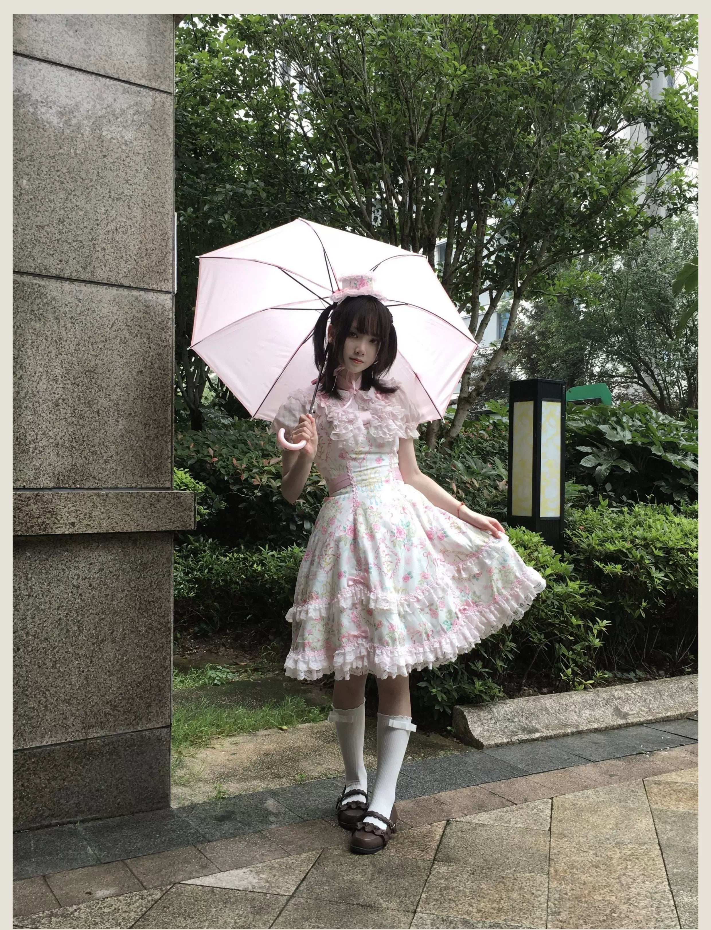 Old School Lolita Peter Pan Collar Blouse with Lace 45504:851207