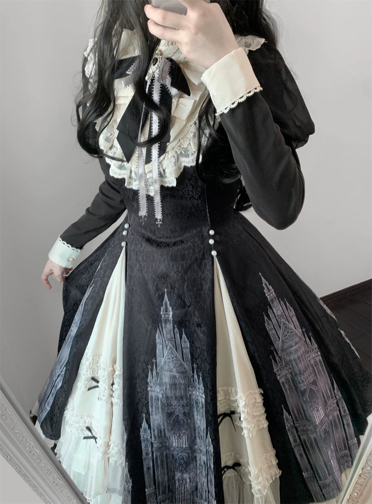 Letters from Unknown Star - Church Bell - Elegant Lolita OP Dress Long Sleeve Spring Autumn 39882:638416
