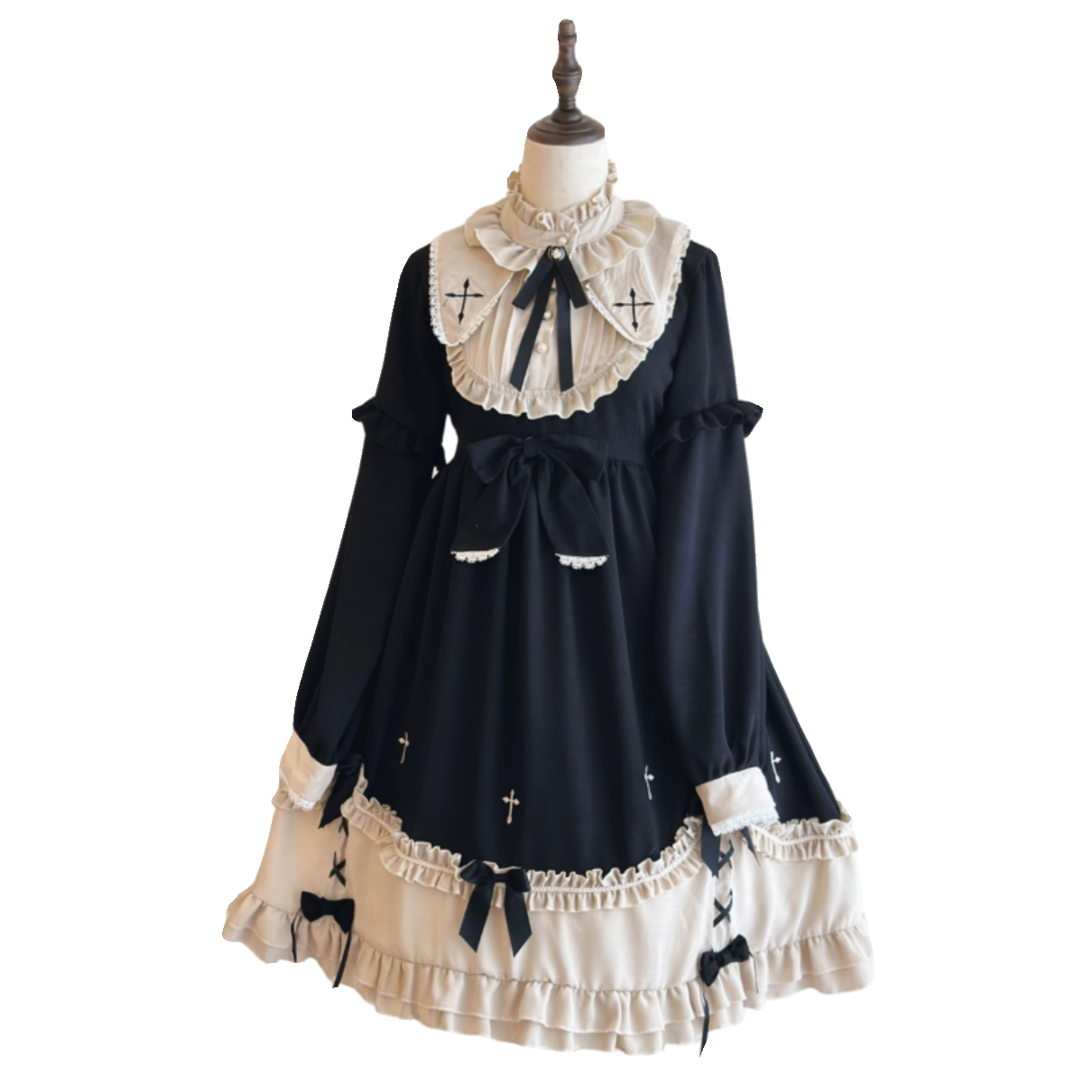 Niu Niu - Plus Size Lolita OP Dress Vintage Lolita Winter Dress