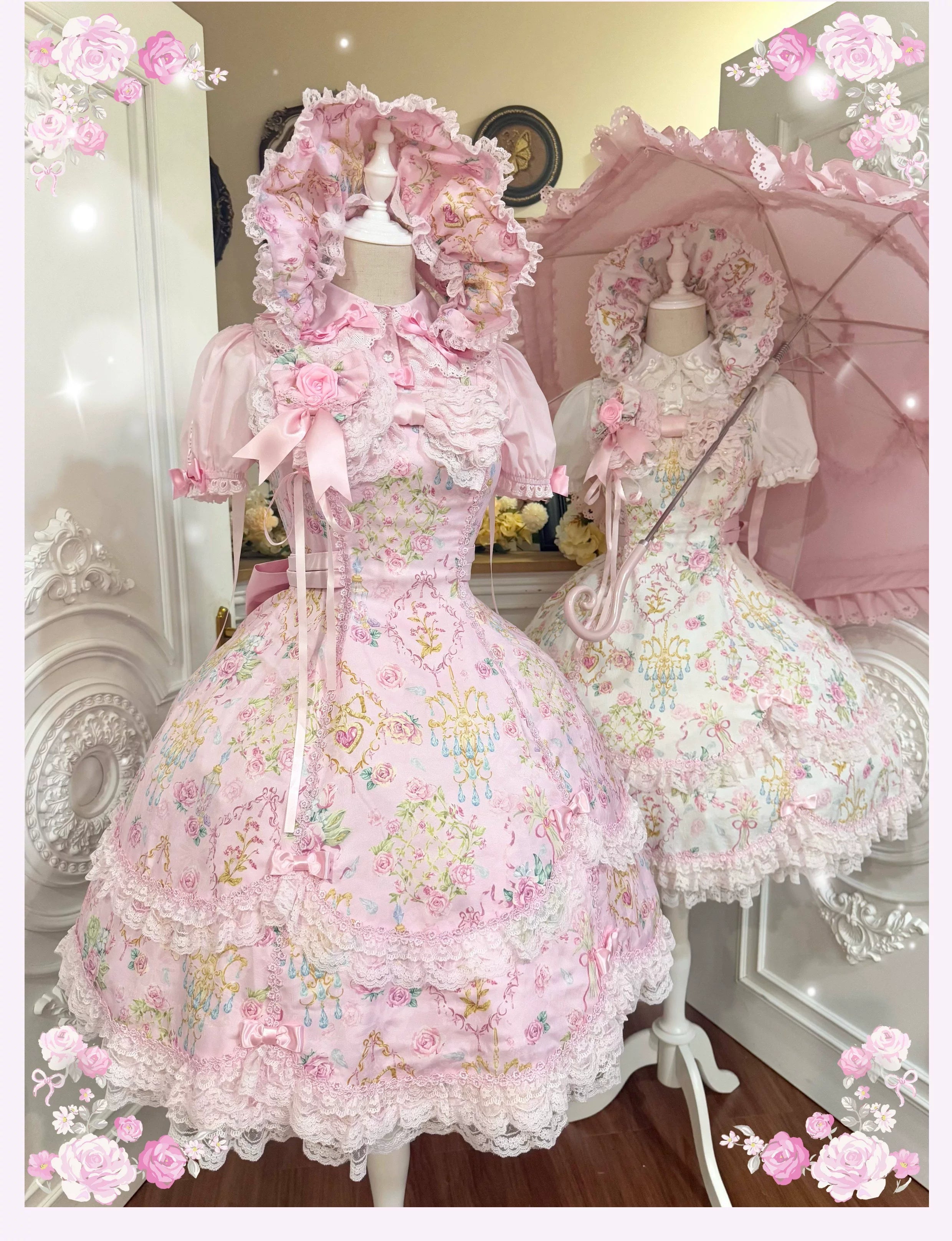 Cotton Old School Lolita Peter Pan Collar Blouse with Bows