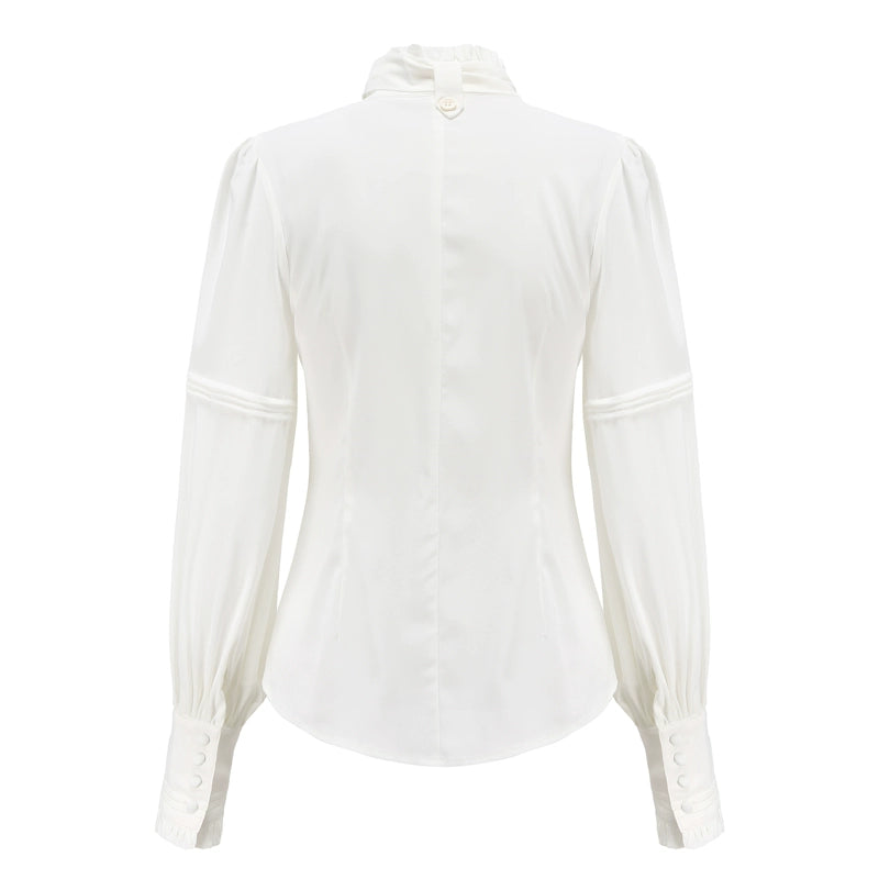 Immortal Thorn - Endless Promises - Vintage Ouji Lolita Shirt with Ruffle and Jabot Collar