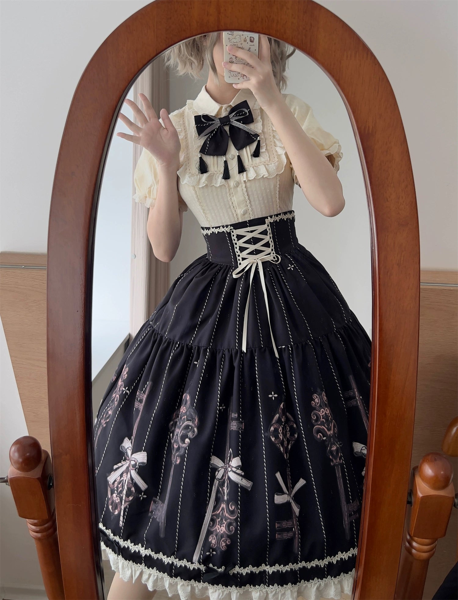 Uncle's Workshop - Secret Key - Classic Lolita Dress Suit, Key Print 43925:790976
