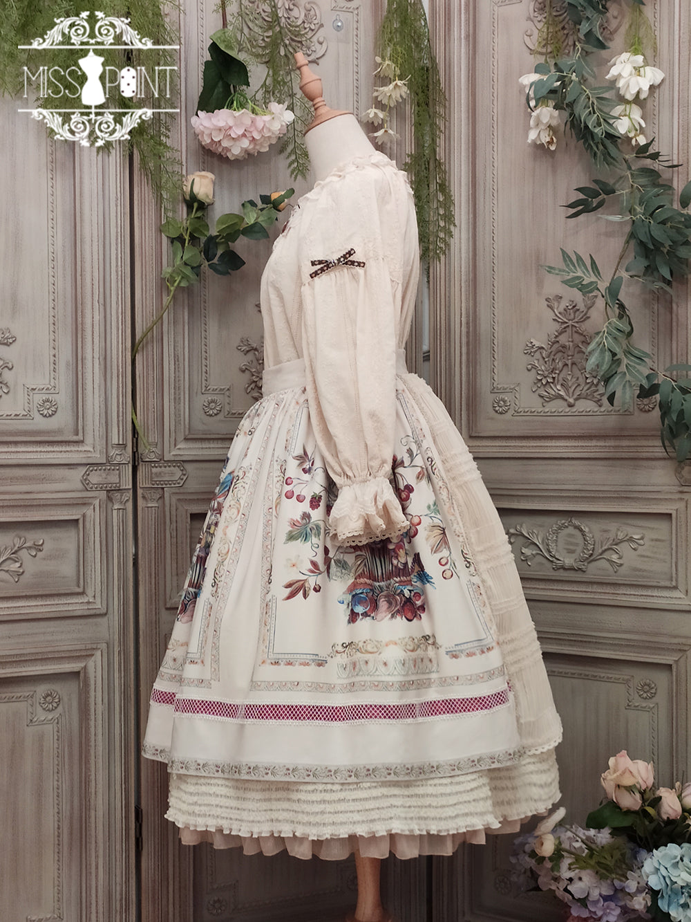 Miss Point~Rich Hymn~Lolita Bavarian Cotton Embroidered Blouse 20864:289296