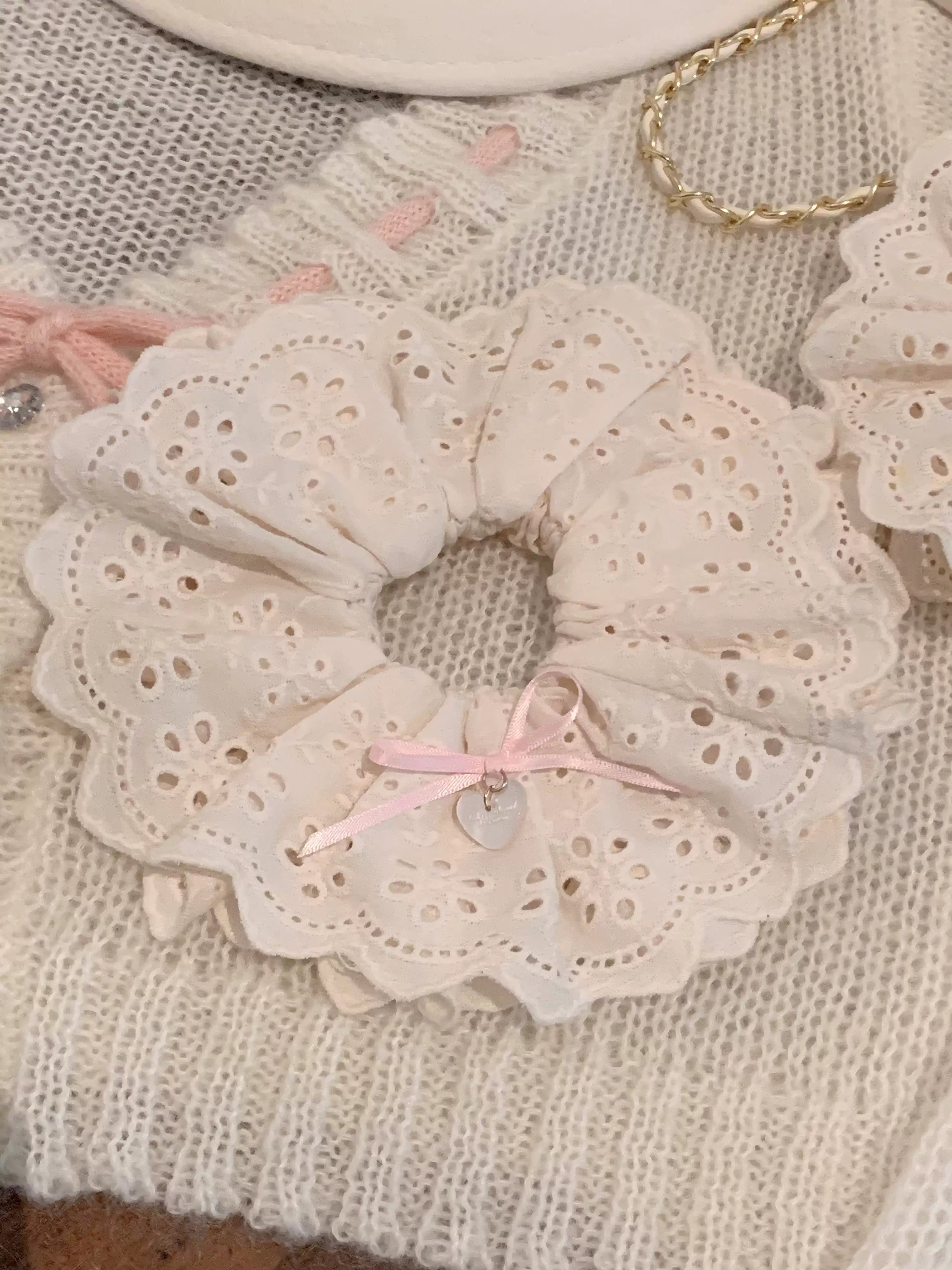 Pure Tea For Dream - Marshmallow Melody - Sweet Lolita Headdress Bow Hair Rope