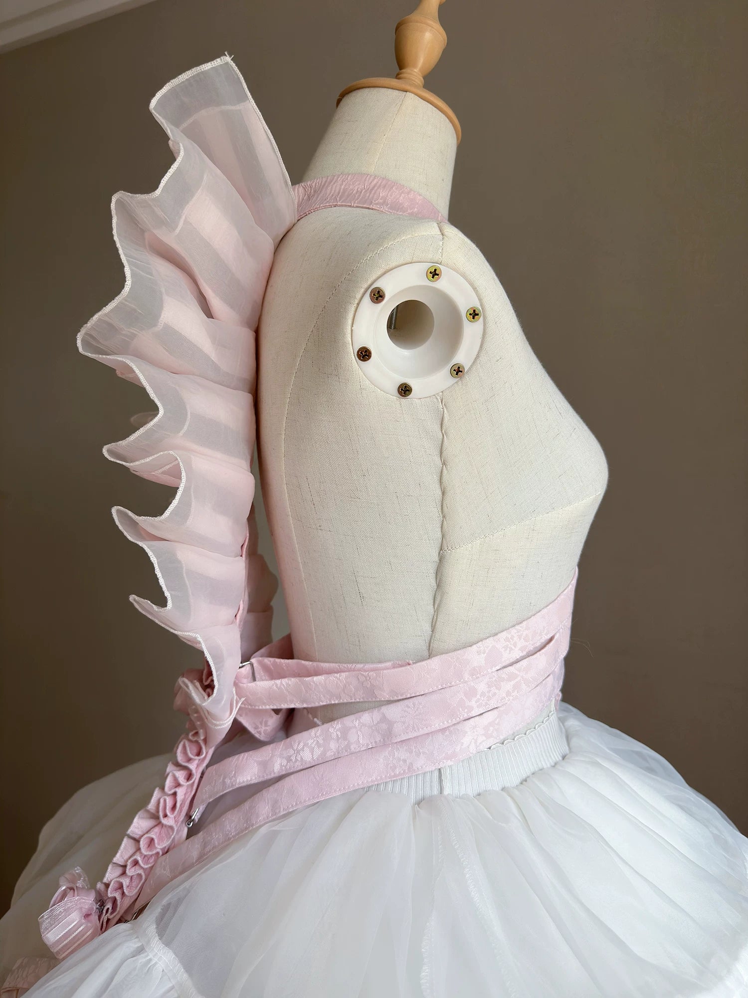 Jormungand - Snake Skeleton Inspired Back Accessory, Detachable Bows