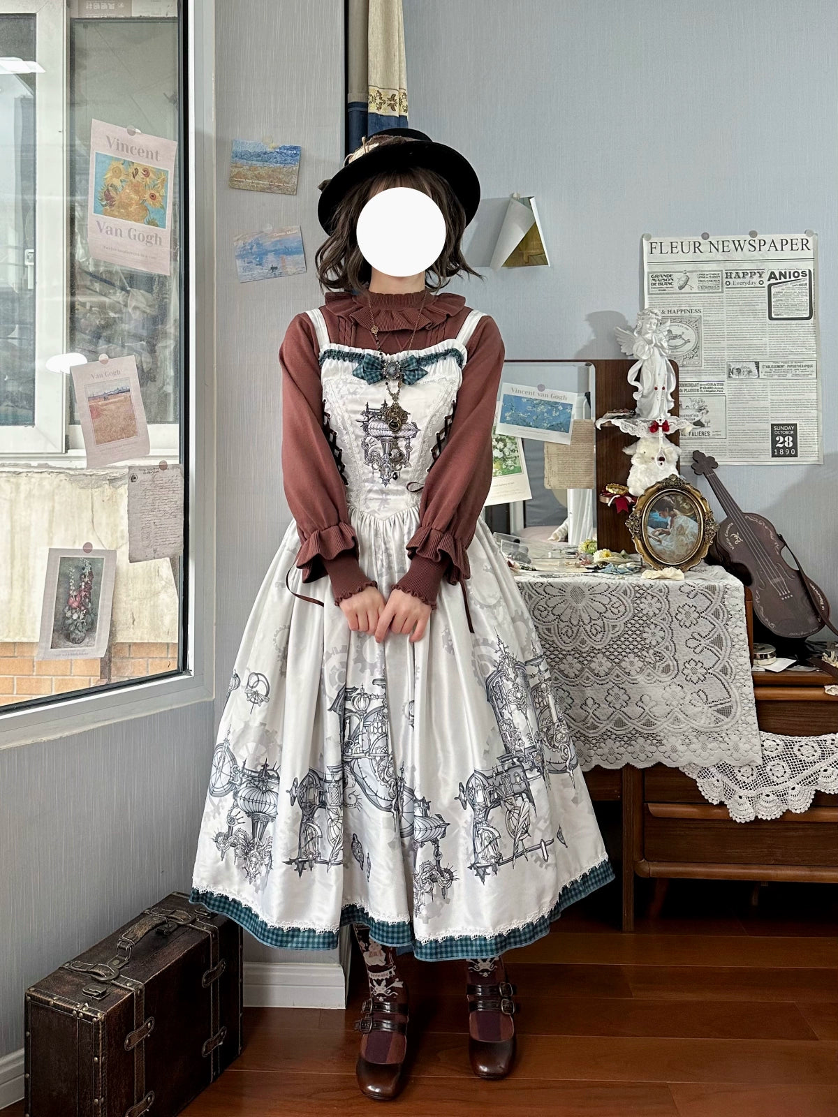 Forest Fluorescent Carps~Sweet Lolita Sweater Autumn and Winter Lolita Inner Wear 40512:662106