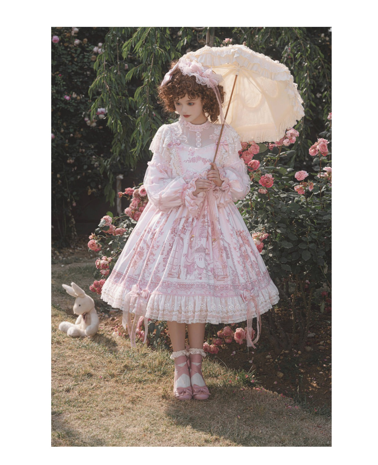 Garden Cat~Sunset Realm Lolita Bride Gorgeous OP FS 15208:197954