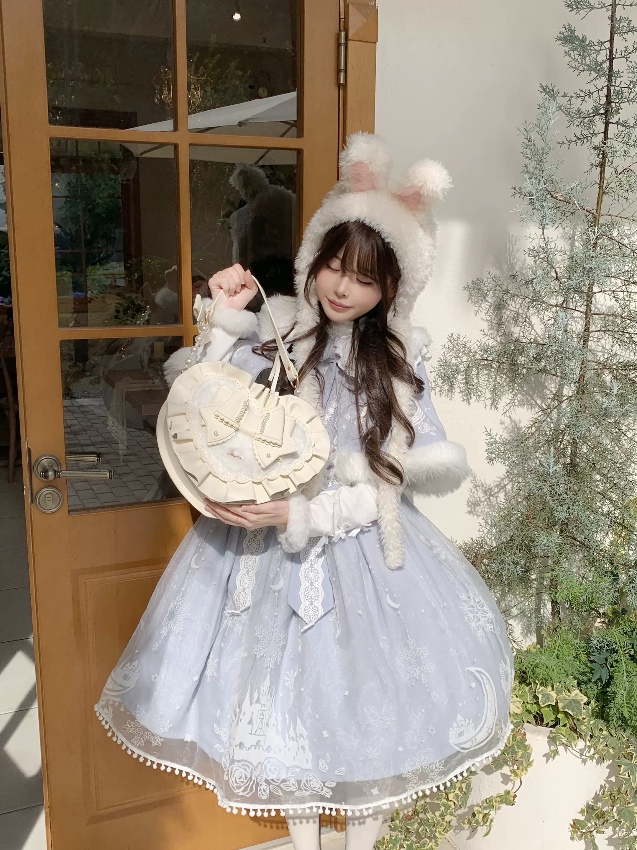 Small Gift Box - Sweet Lolita Heart Handbag, Bow Accent 44535:811726