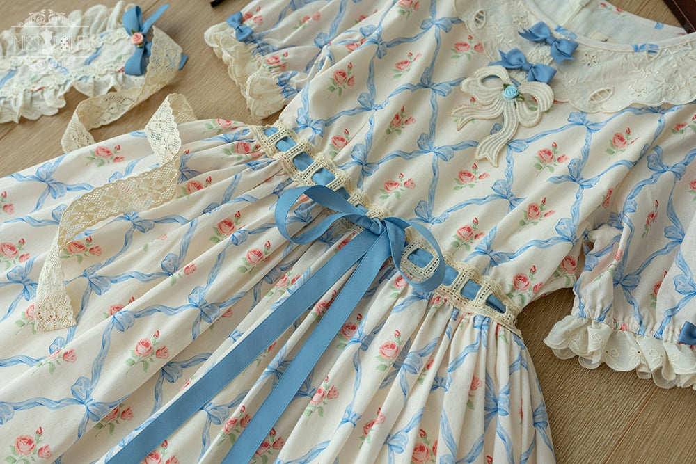 Miss Point~Customized Elegant Lolita OP Dress Cute Daily Girl Short Lolita Dress