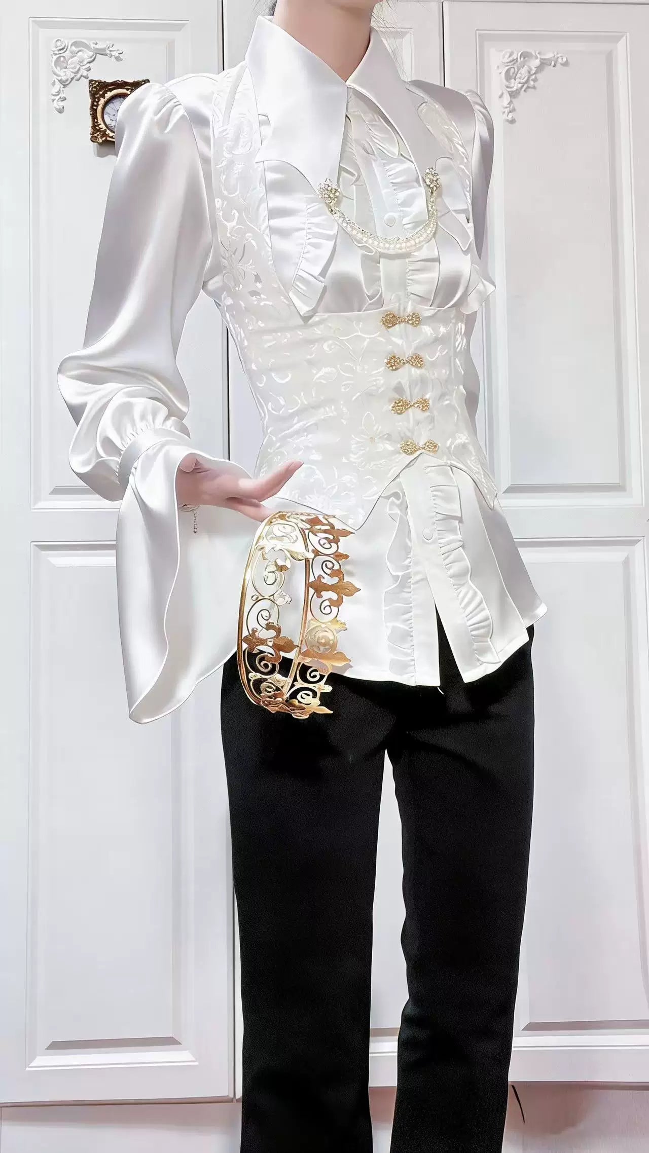 Vampire Knight - Gothic Lolita Shirt, Batwing Collar 44450:808800