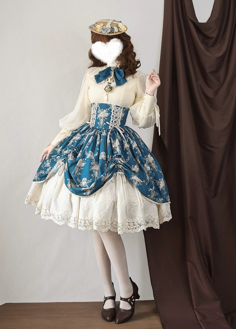 (BFM)Miss Point~Customized Vintage Lolita Skirt Elegant Pullover Fishbone SK 31464:363172