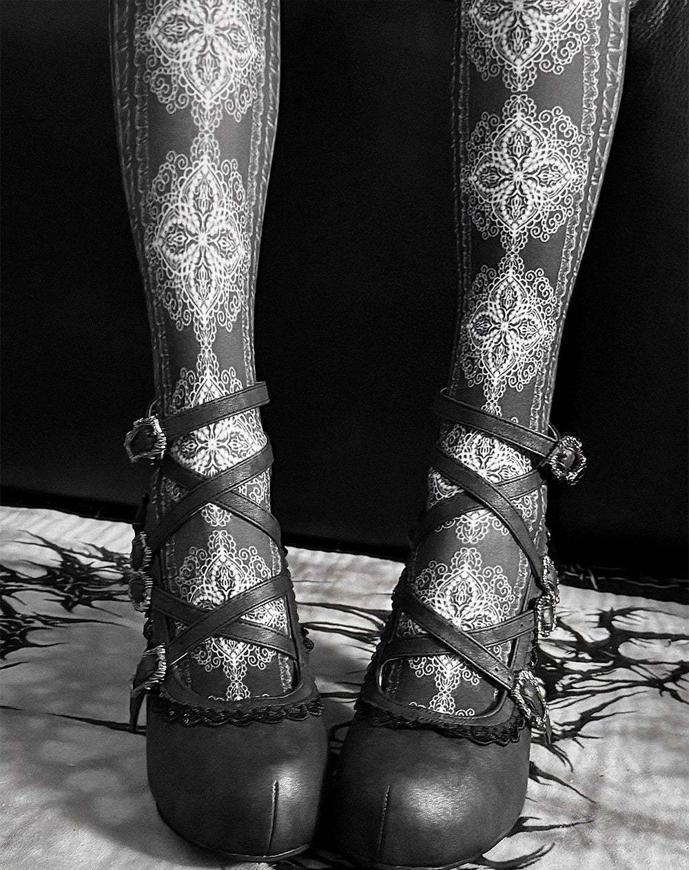 Tome of Holy Remains - Gothic Lolita Novelty Heel Shoes 45620:856286