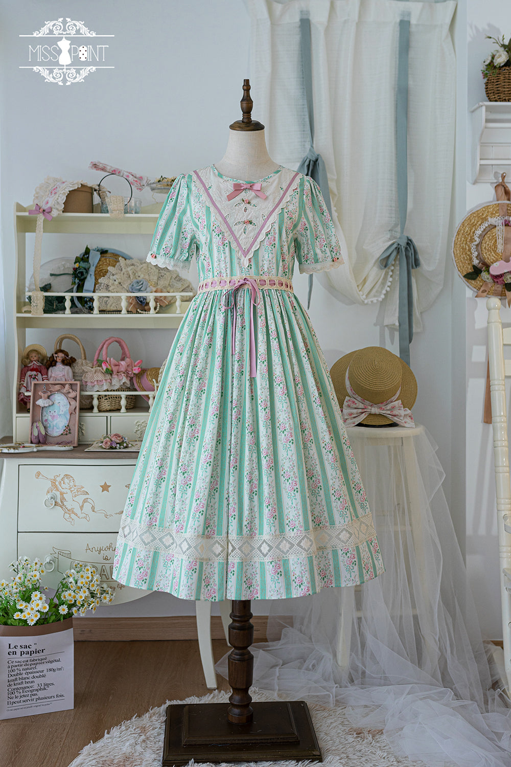 (Buyforme)Miss Point~Happy Summer Elegant Lolita Floral OP Dress