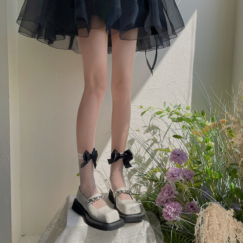 WAGUIR~Sweet Lolita Short Fishnet Socks Multicolor   