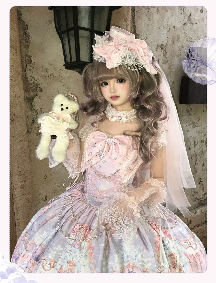 Mengfuzi - The Sea of Dreams - Halter Neck Sweet Lolita JSK Dress