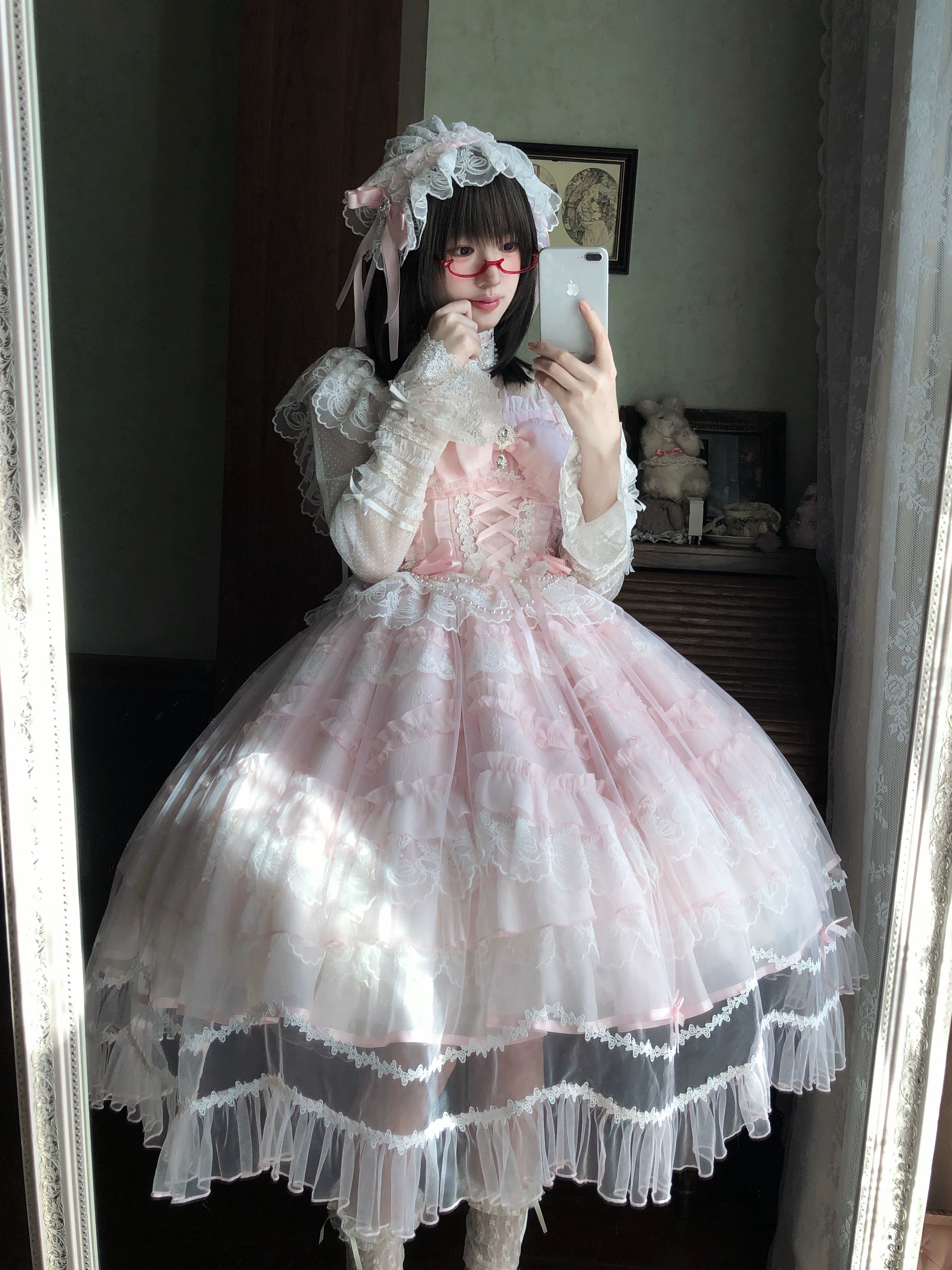 Sugar Girl - Eternal Vow - Weeding Lolita JSK, Detachable Overlay 44248:800941