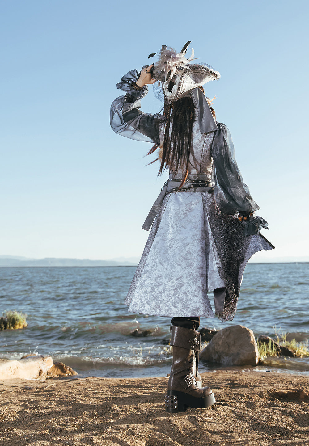 Immortal Thorn~Eternal Treasure Voyage~Sleeveless Ouji Lolita Vest Coat with Rose Embroidery 42744:751719