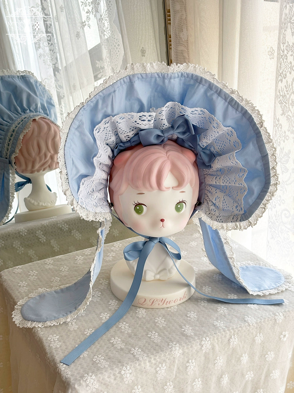 Miss Point - Vintage Petal Rabbit - Old School Lolita Headdress Suit With Bunny Ear 43134:766736