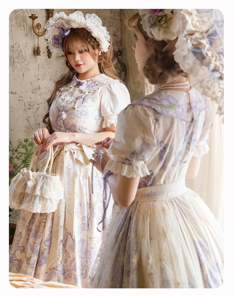 NanShengGe - Purple Memoirs - Plus Size Lolita Classic Dress Suit 43696:783275