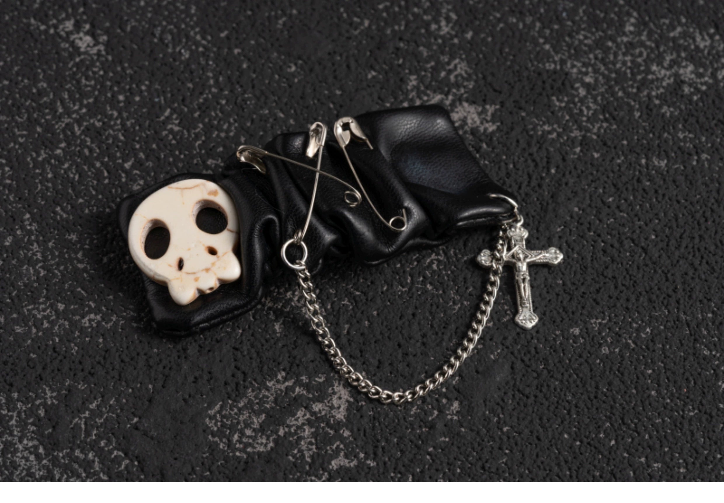 Strange Sugar~Gothic Hair Accessories Set Skulls Sharks Lolita Clips Headbands 36666:533372