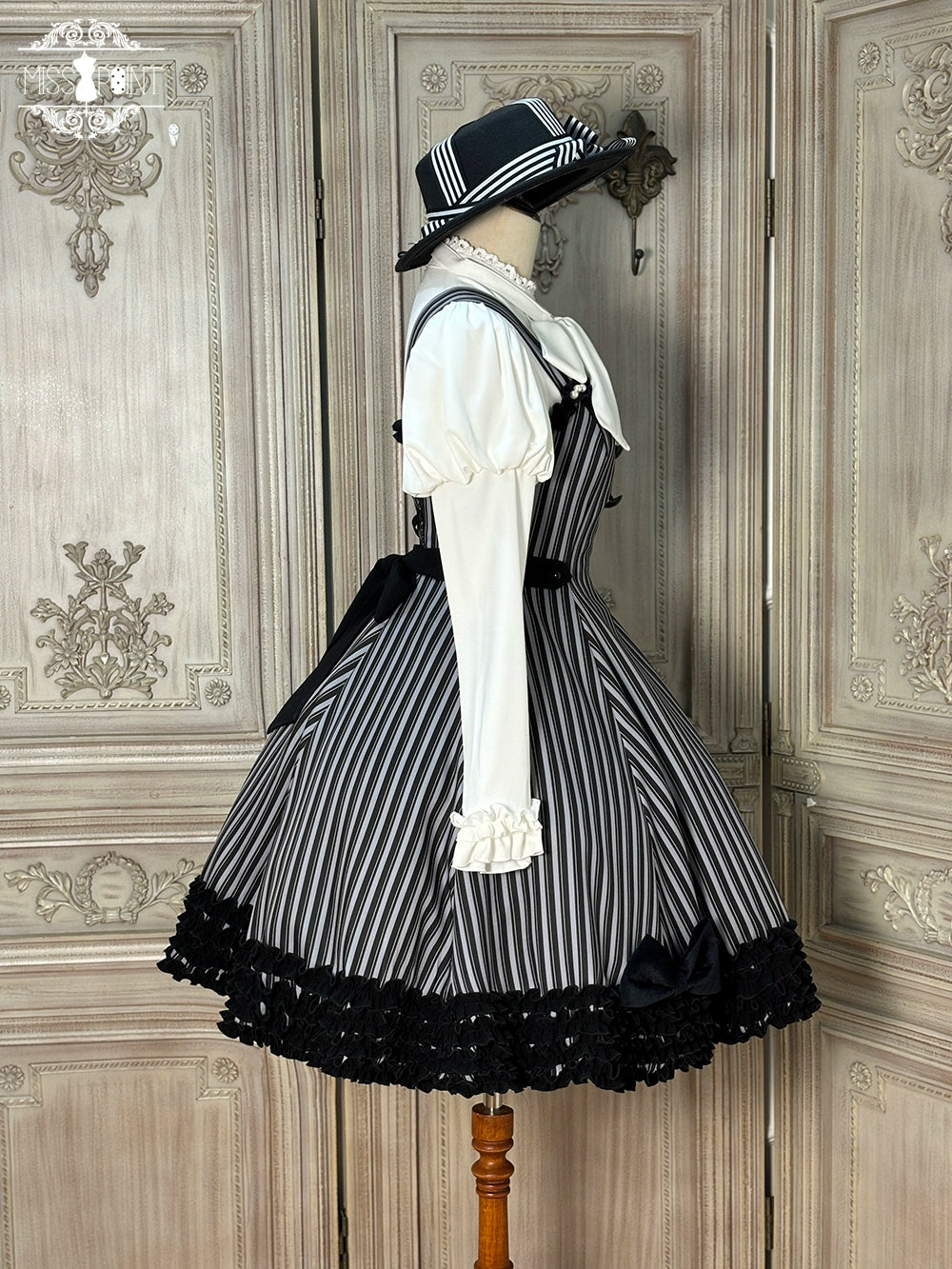Miss Point - Classic Lolita JSK Customized Stripe Lolita Dress 40842:681084