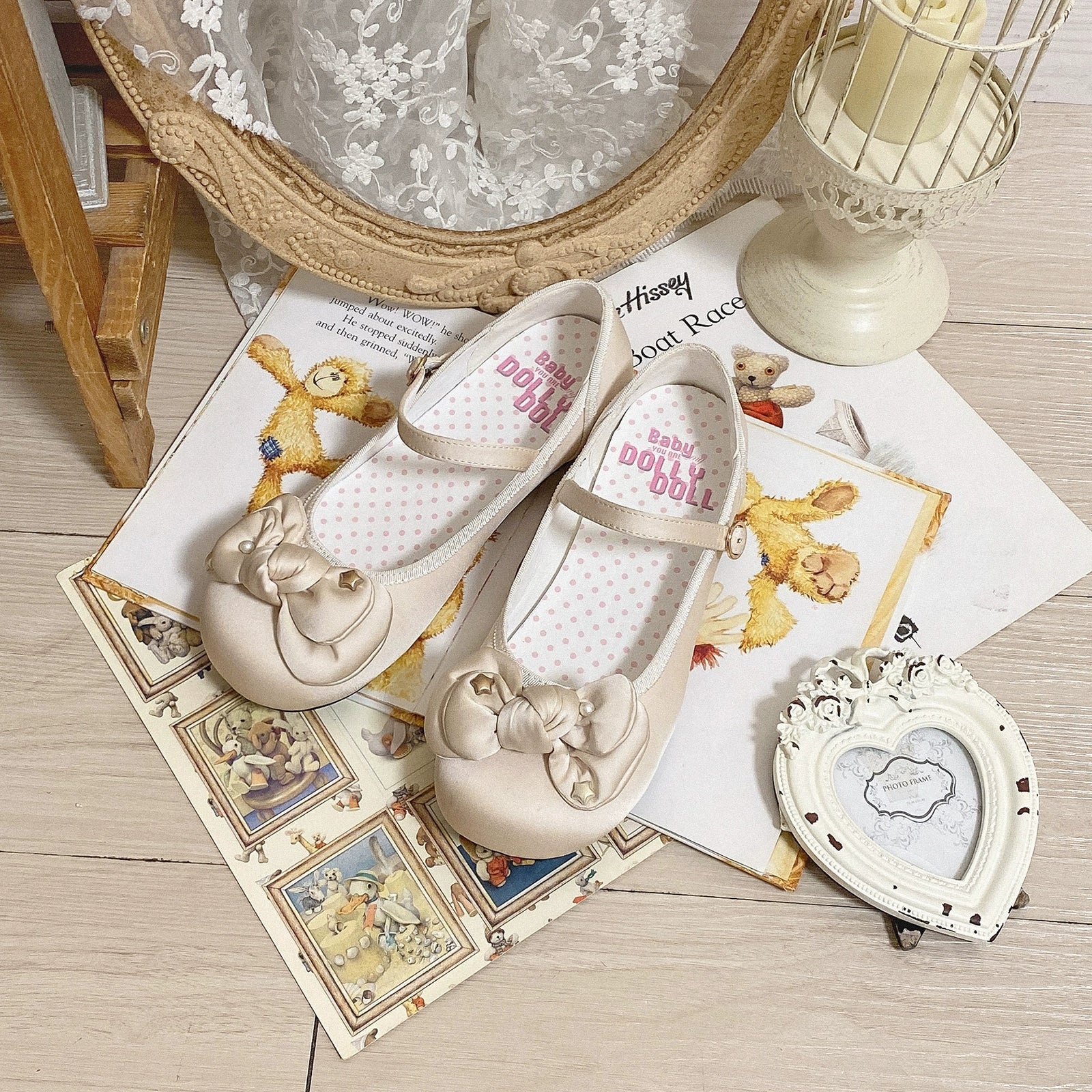 Dolly Doll~Little Fat Ding~Sweet Lolita Shoes Low Heel Round-toe Shoes 37184:582684