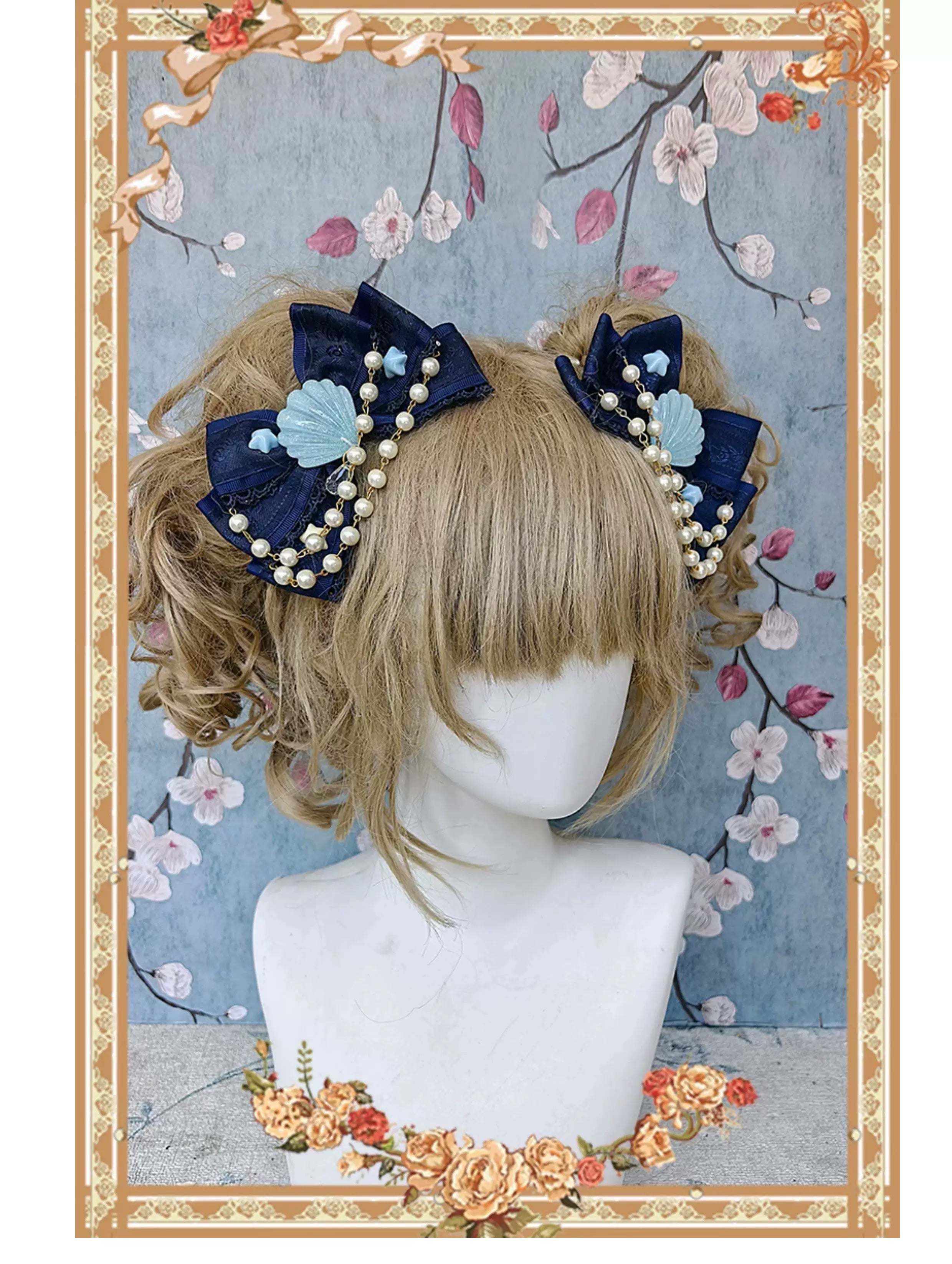 Sleepy Bear - Kawaii Lolita Bear and Star Printed Dress 45663:857683