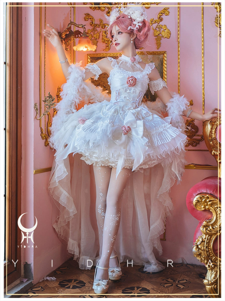 Yidhra - Star Fall Rose - Daily Lolita pantyhose Velvet Pantyhose