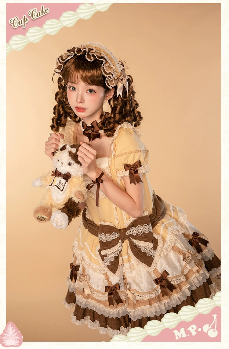 Mademoiselle Pearl - Cup Cake - Sweet Lolita OP Dress Kawaii Lolita JSK SK 40370:657900