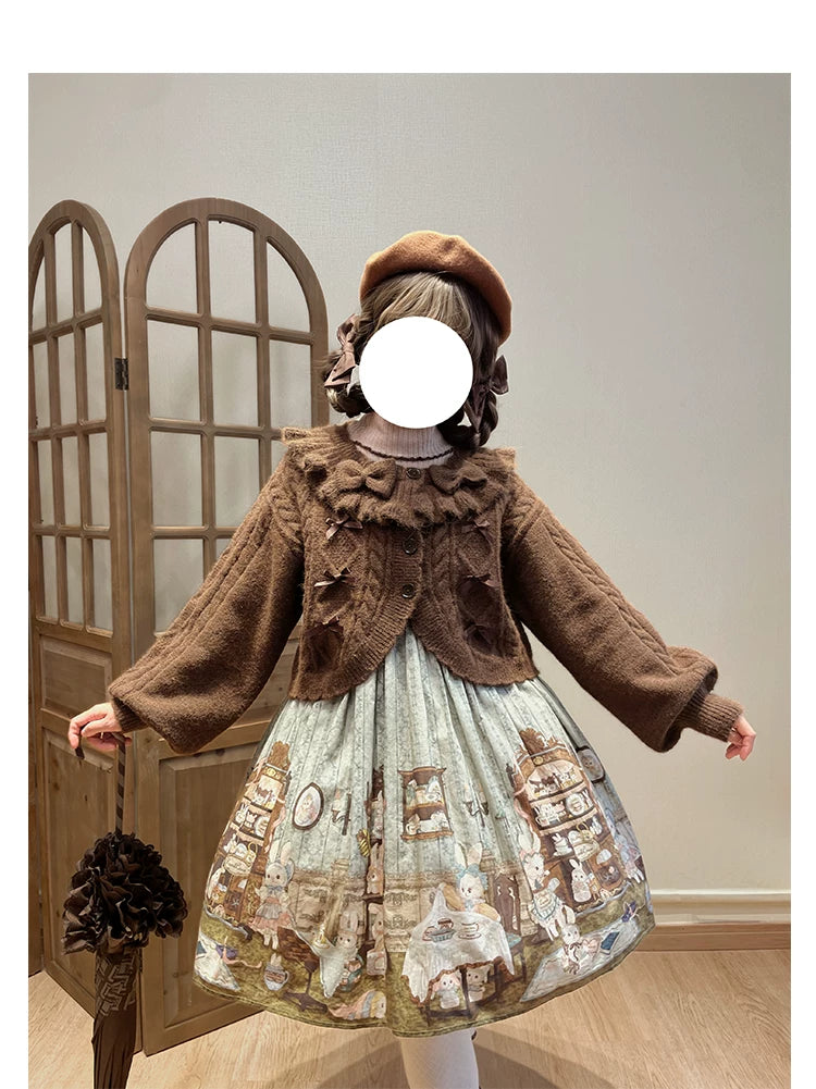 Napoleon Pastry - Sweet Lolita Cardigan, Detachable Bows