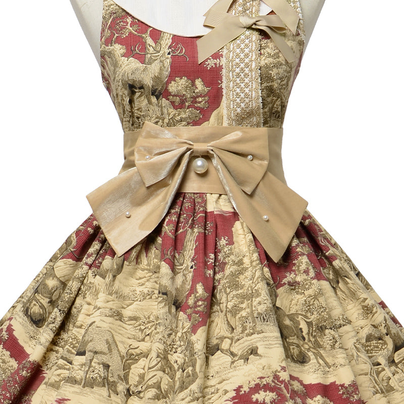Magic Tea Party - Winter Hunting Period - Classic Lolita JSK S Bow belt only (need to buy together with JSK)