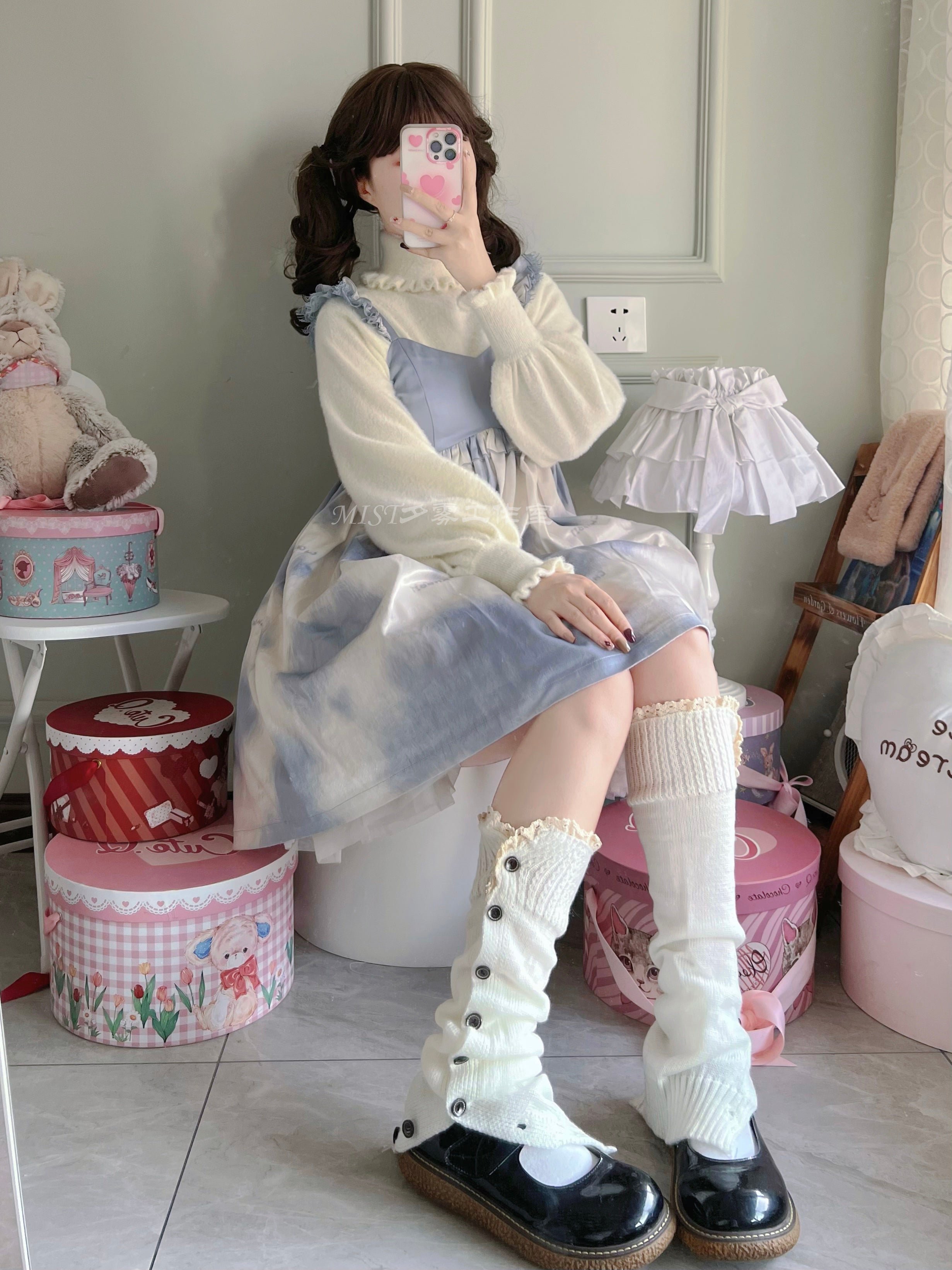 MIST - Kawai Lolita Warm Turtleneck Knitwear 9924:117256