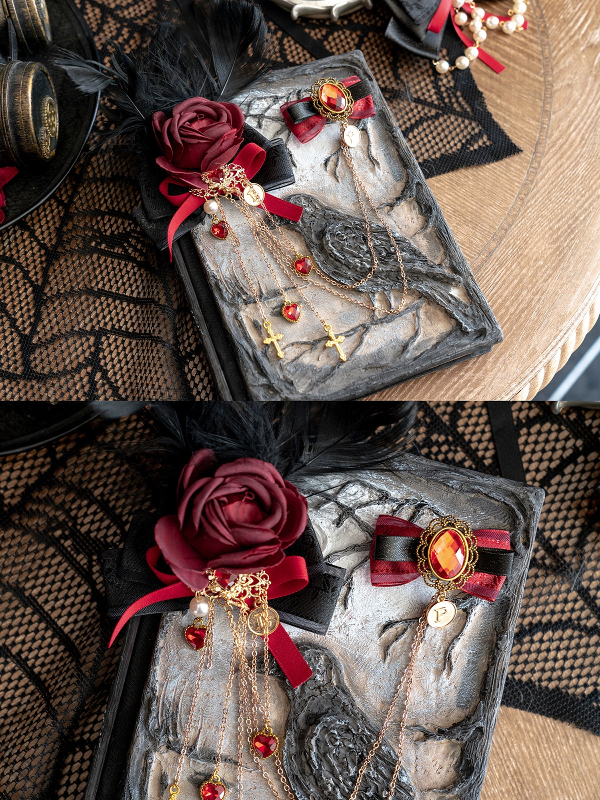 Luna Planetarium - Evil Fang - Gothic Lolita Accessories Brooch Necktie Clip KC Hat